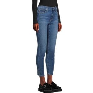 New Hudson Jeans Mid Rise Slit Ankle Skinny Jeans Natalie Roxana Size 32 Size 14